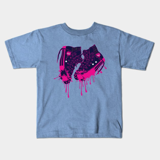 Love my sneakers Kids T-Shirt by CindyS